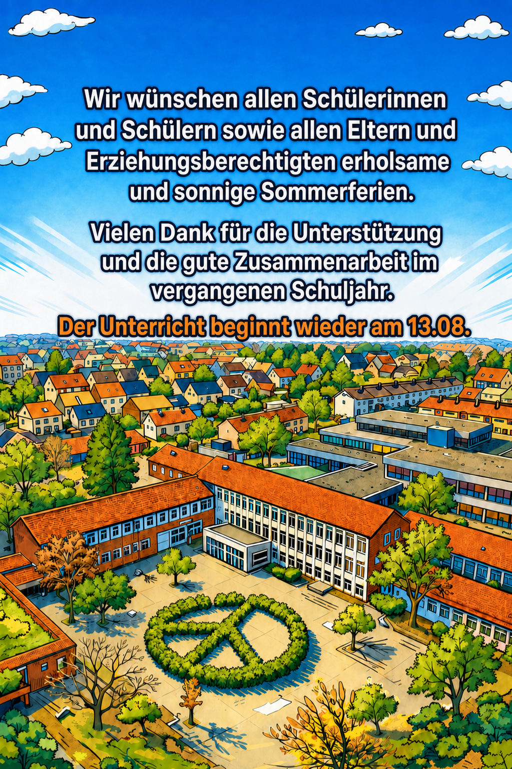 Wir wünschen erholsame Sommerferien!